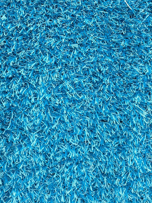Blue 26mm Artificial Grass Sample - Tuda Grass