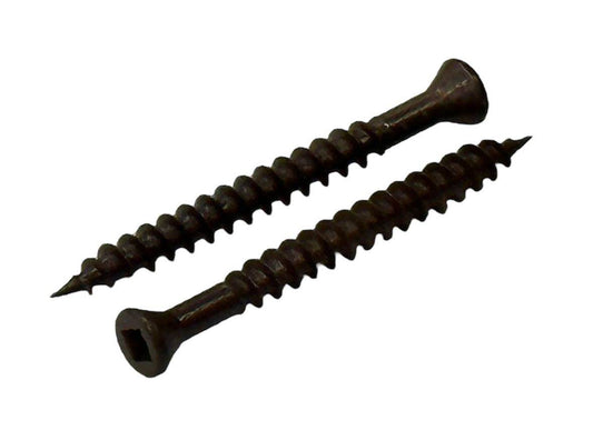 100x Colour Coded Red Brown Screws - Tuda Grass