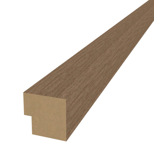 Walnut Acoustic Wood Wall Panel End Bar Piece Trim Series 1 - 240cm - Tuda Grass
