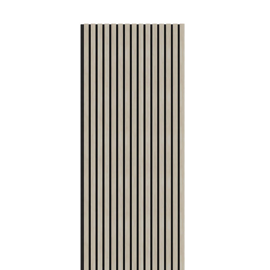 White Acoustic Wood Wall Panel Series 1 Sample - Tuda Grass