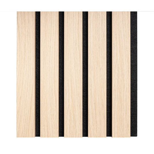 Light Oak Premium Acoustic Wood Wall Panel Sample - Tuda Grass