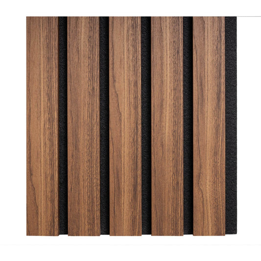 Walnut Premium Acoustic Wood Wall Panel Sample - Tuda Grass