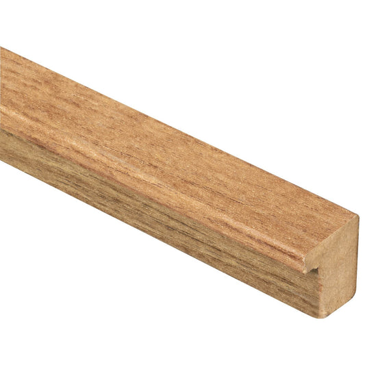 Dark Oak Premium Acoustic Wood Wall Panel End Bar Piece Trim - 260cm - Tuda Grass