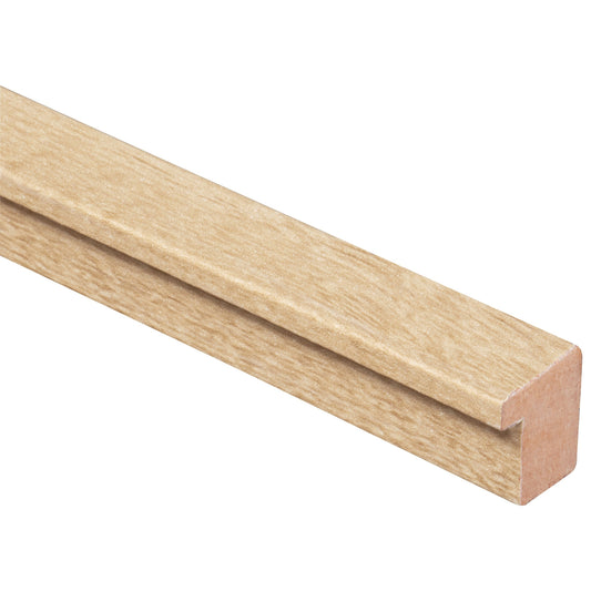 Light Oak Premium Acoustic Wood Wall Panel End Bar Piece Trim - 260cm