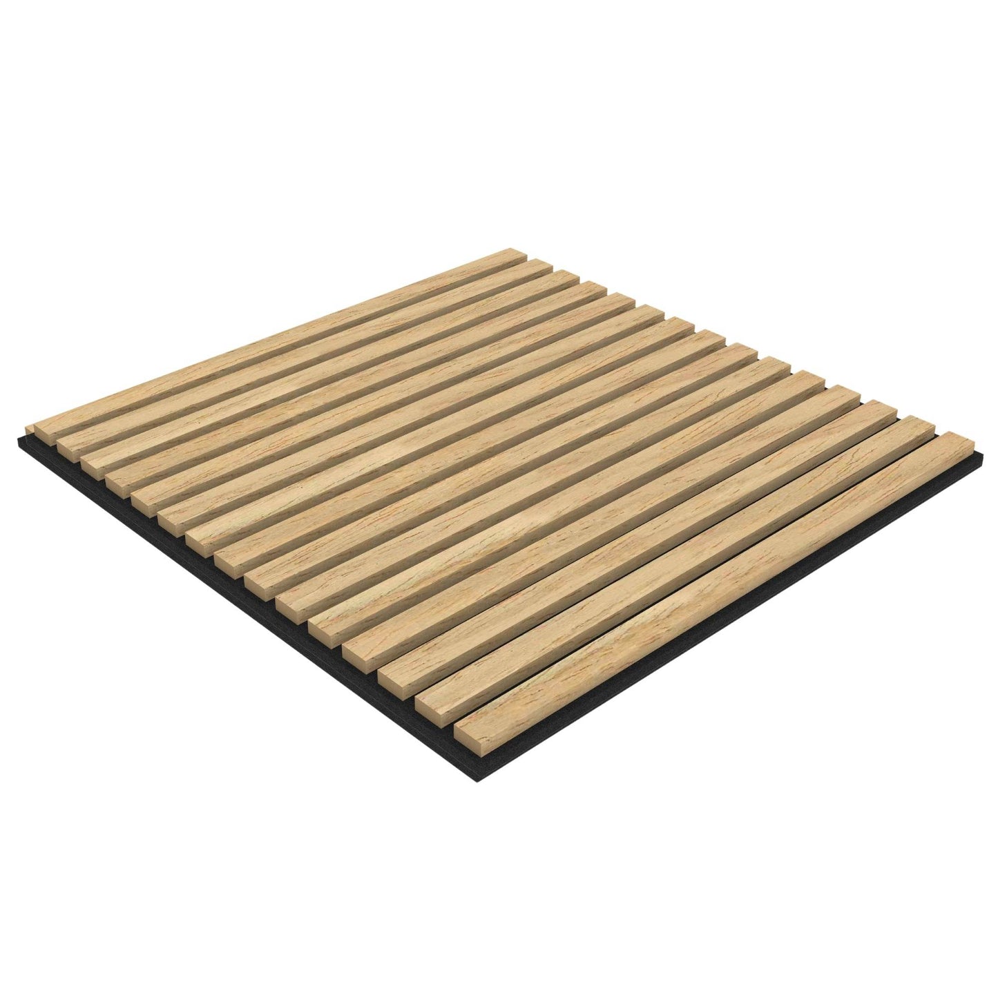 Oak Acoustic Wood Wall Panel Tiles Series 1 - 60x60cm (4 Pack) - Tuda Grass