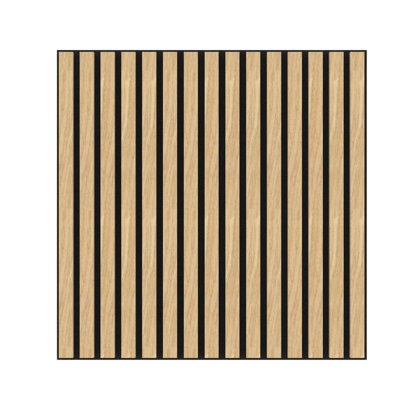 Oak Acoustic Wood Wall Panel Tiles Series 1 - 60x60cm (4 Pack) - Tuda Grass