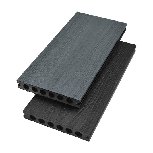 Co-Extrusion Duo Composite Decking Board 3.66m - Light Grey/Anthracite - Tuda Grass