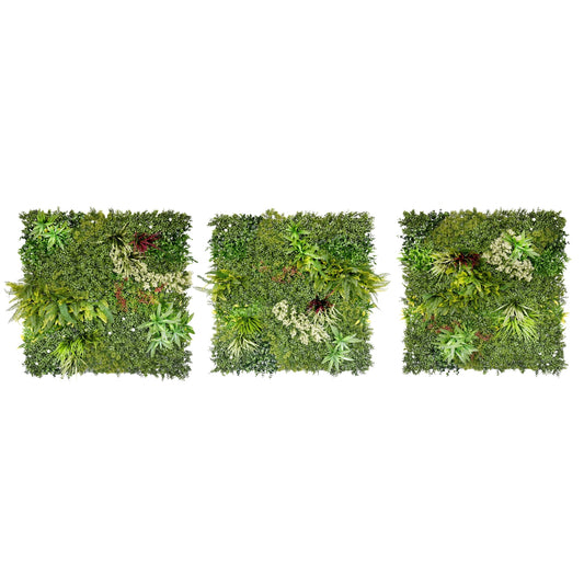 Enchanted Eden - Artificial Living Wall 1m x 1m - Pack of 3