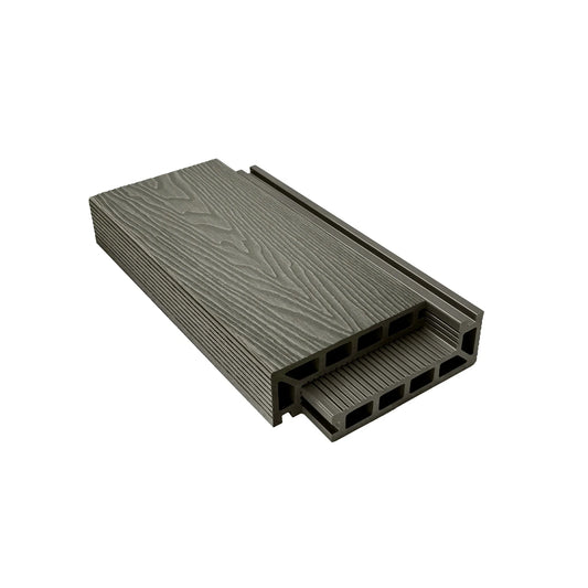 Oak Composite Woodgrain Step Edge 3.6m - Tuda Grass
