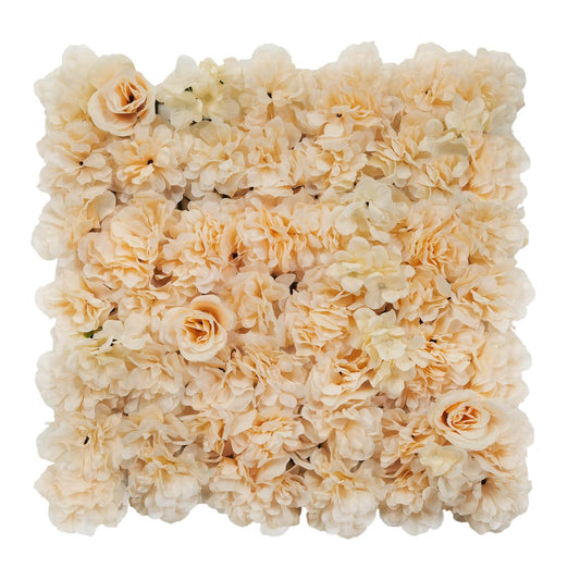 Artificial Flower Living Wall - Peach - Tuda Grass