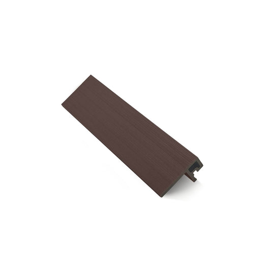 Red Brown Composite Slatted Cladding F Trim - Tuda Grass