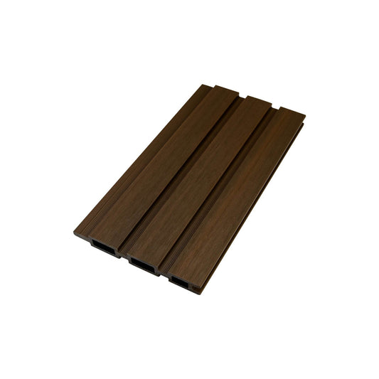 Co-Extrusion Slatted Fencing Teak 16cm - Sample - Tuda Grass