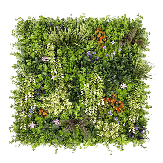 Spring Meadow Artificial Living Wall - 1m x 1m