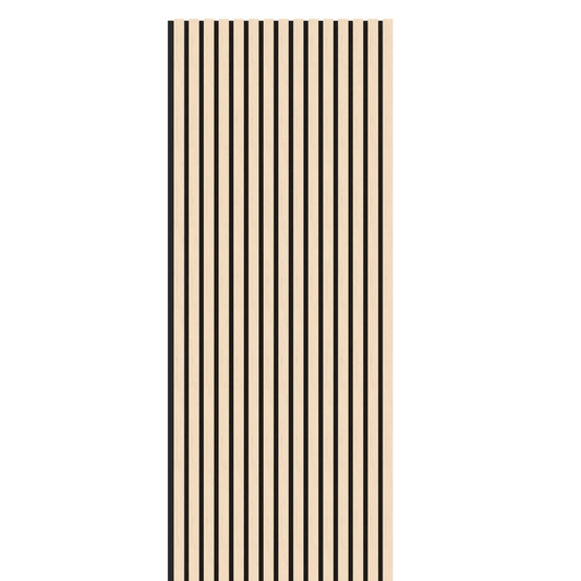 Washed Oak Acoustic Wood Wall Panel Thin Slat Series 1 - 240/300x60cm - Tuda Grass