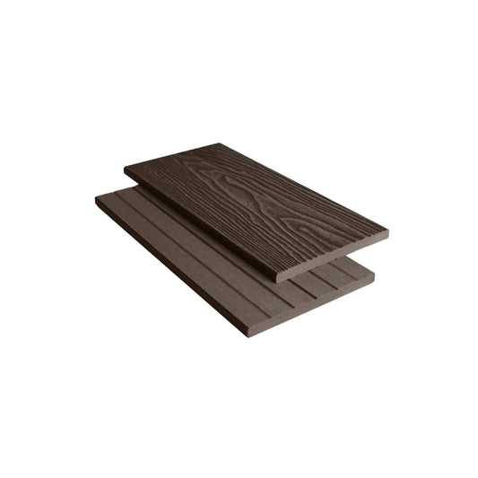 Chocolate Composite Woodgrain Fascia Board 3.6m - Tuda Grass