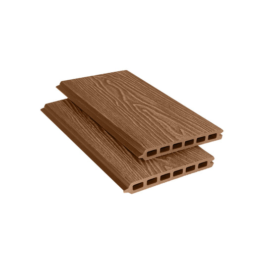 Composite Woodgrain Fencing Slat - Teak - 2.2m