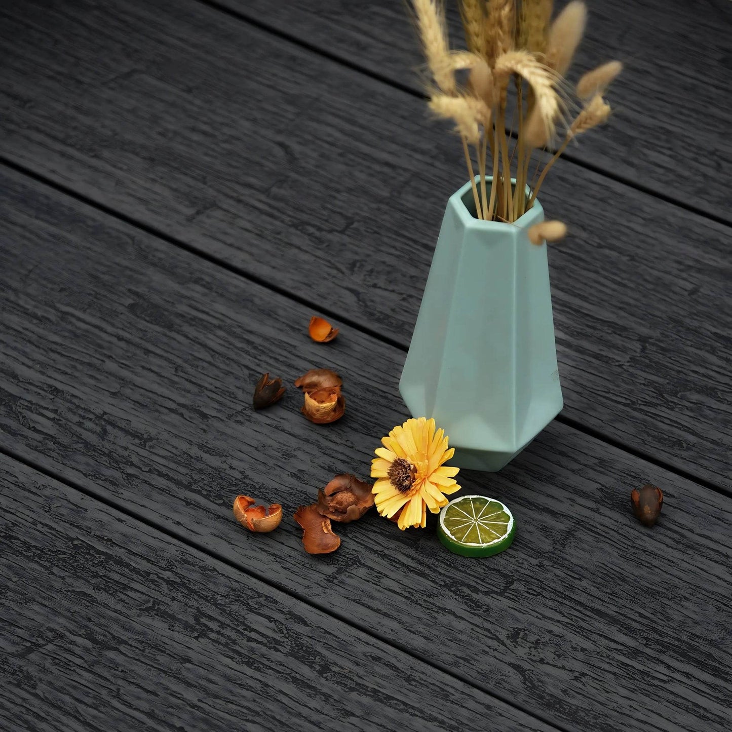 Dark Grey Wide Max Woodgrain Board 3.66m - Tuda Grass