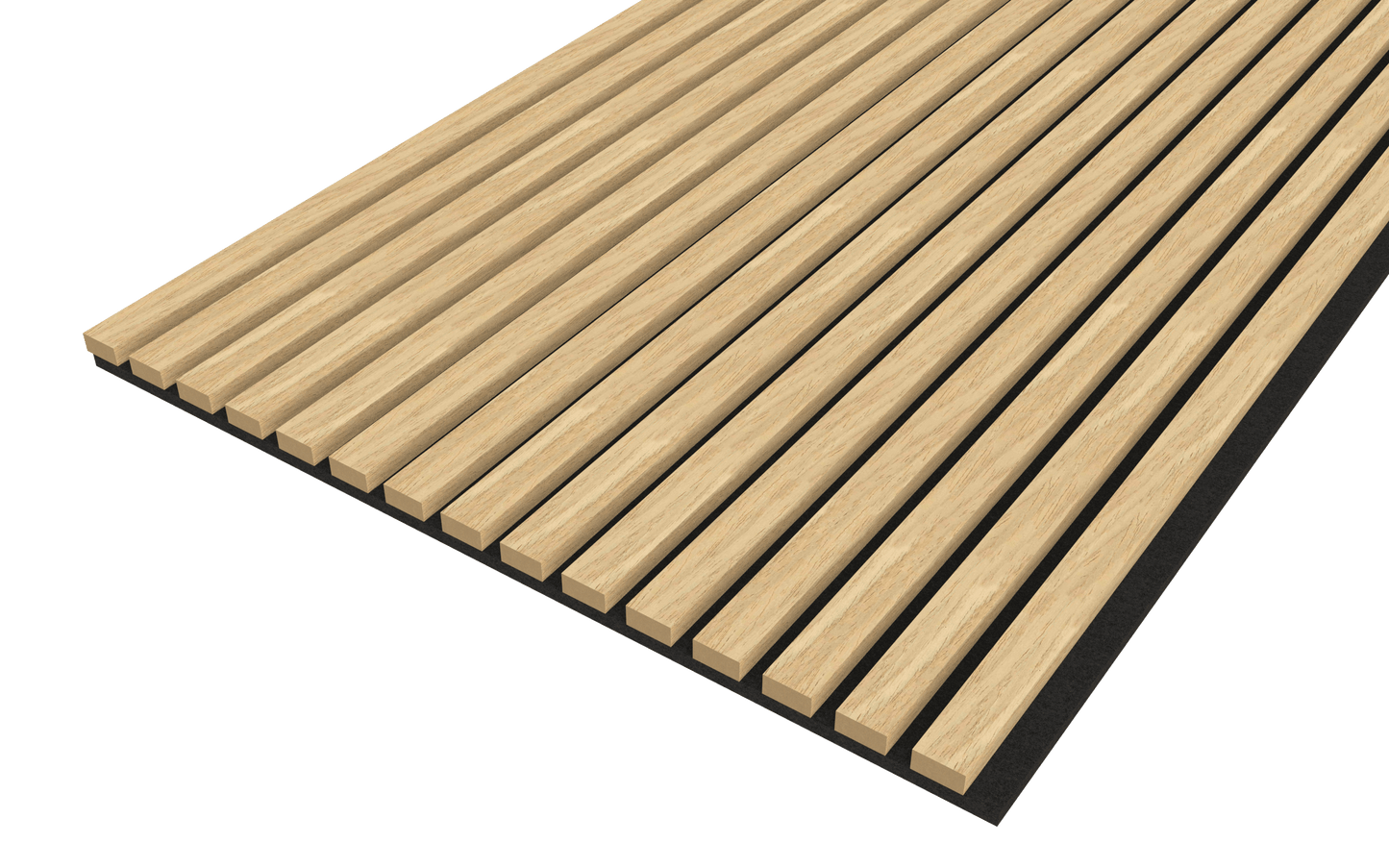 Oak Acoustic Wood Wall Panel Thin Slat Series 1 - 240/300x60cm