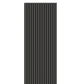 Black Acoustic Wood Wall Panel Thin Slat Series 1 - 240/300x60cm - Tuda Grass