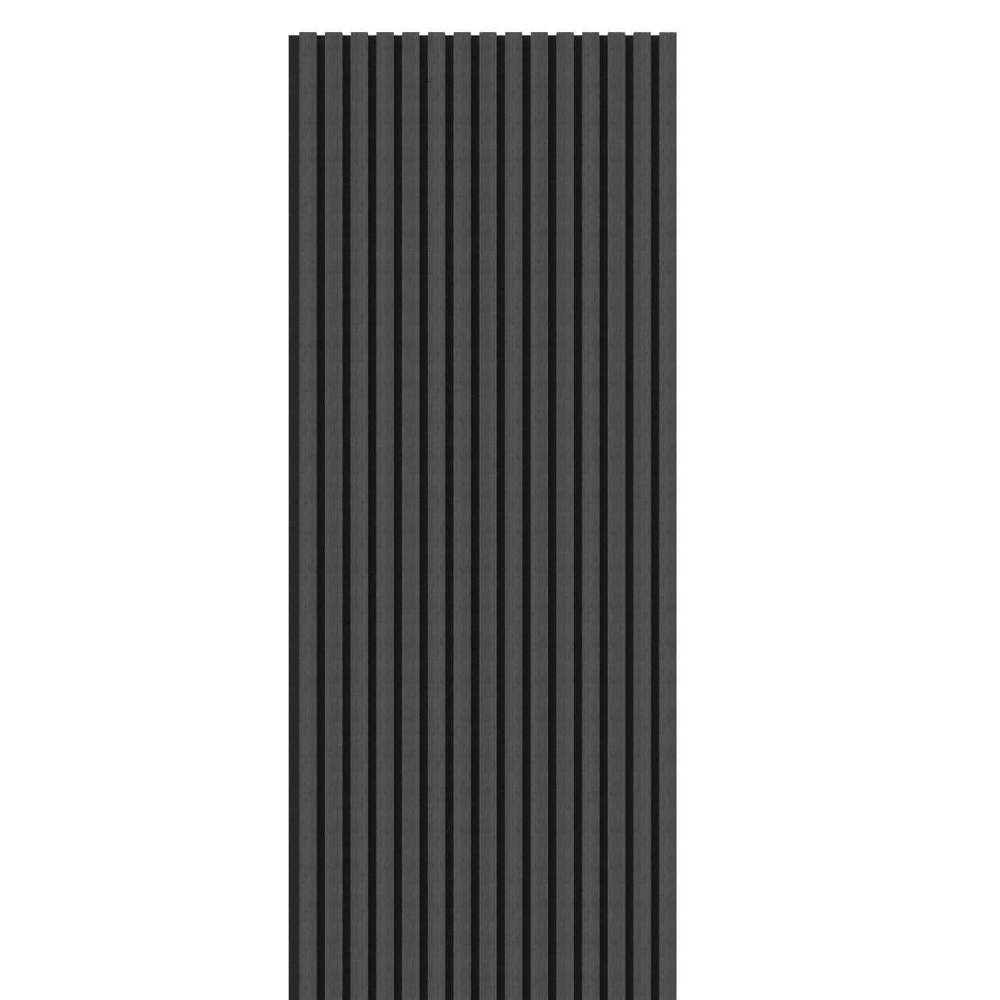 Black Acoustic Wood Wall Panel Thin Slat Series 1 - 240/300x60cm - Tuda Grass