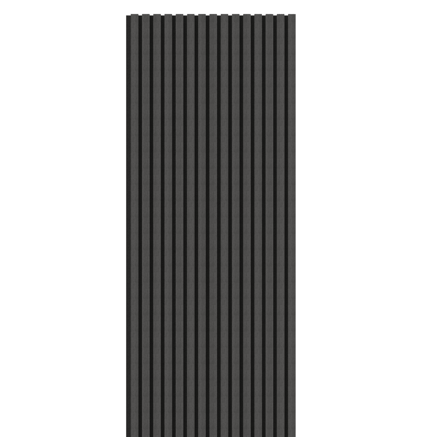 Black Acoustic Wood Wall Panel Thin Slat Series 1 - 240/300x60cm