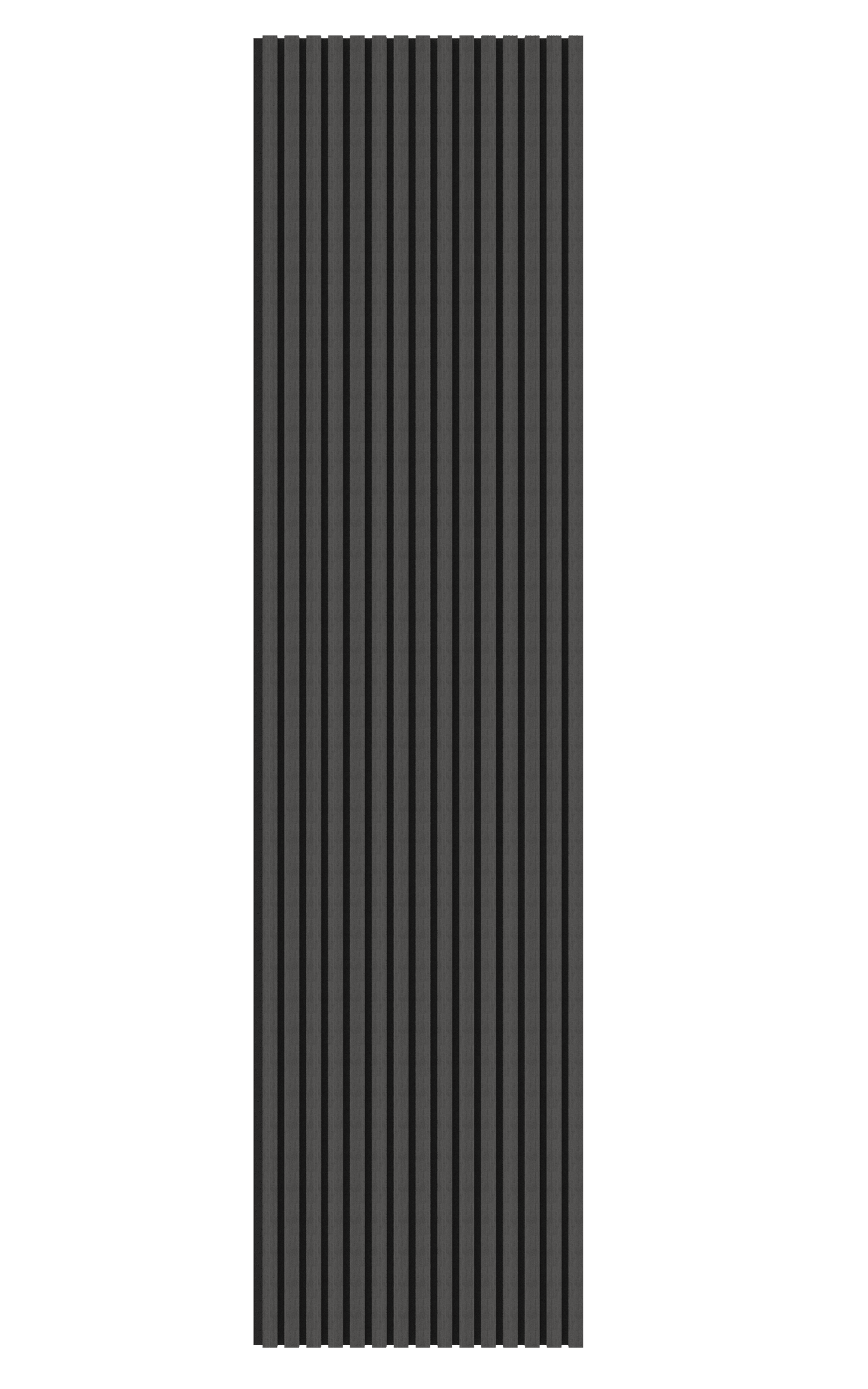 Black Acoustic Wood Wall Panel Series 1 Sample - Tuda Grass