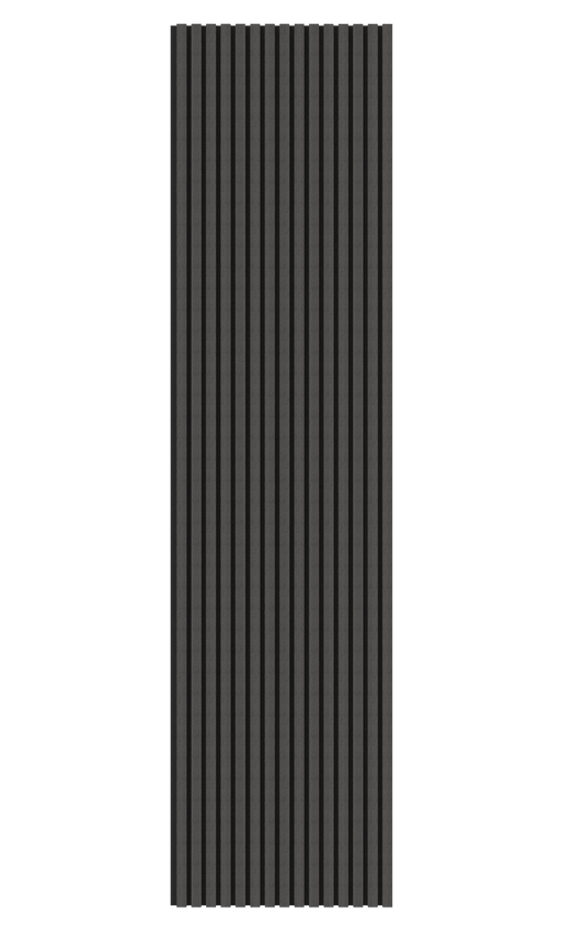 Black Acoustic Wood Wall Panel Series 1 Sample - Tuda Grass
