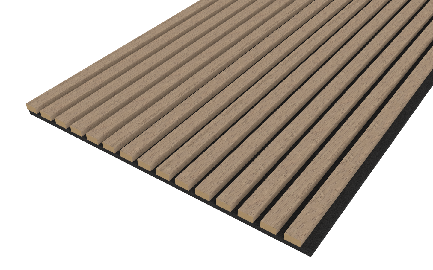 Walnut Acoustic Wood Wall Panel Thin Slat Series 1 - 240/300x60cm