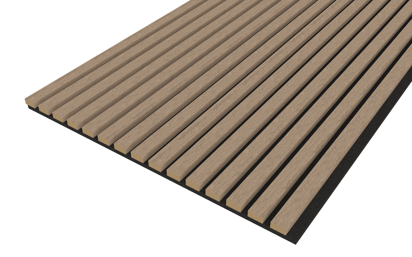 Walnut Acoustic Wood Wall Panel Thin Slat Series 1 - 240/300x60cm