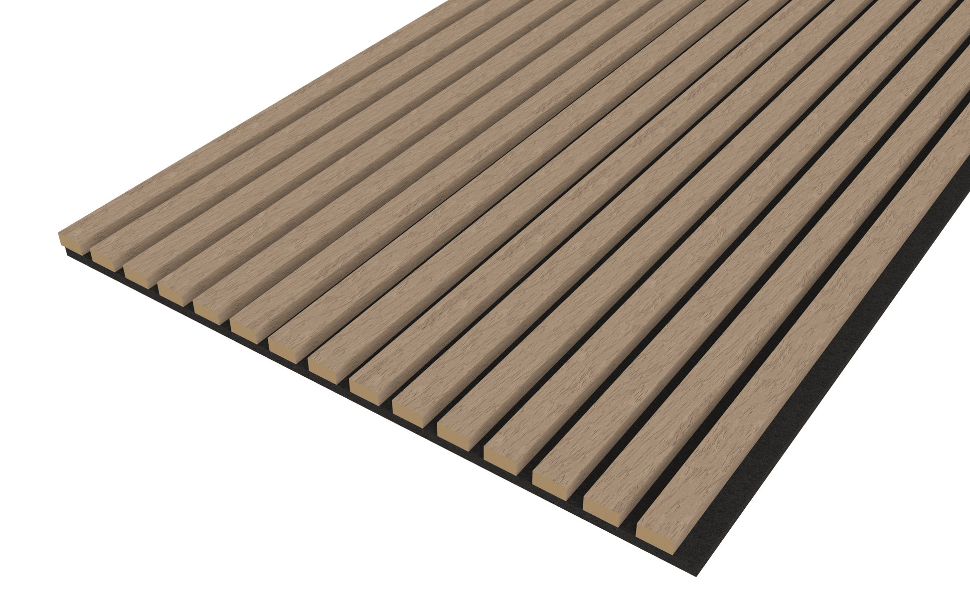 Walnut Acoustic Wood Wall Panel Series 1 Sample - Tuda Grass