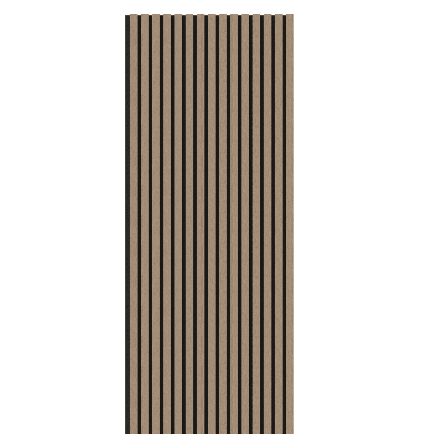 Walnut Acoustic Wood Wall Panel Thin Slat Series 1 - 240/300x60cm - Tuda Grass
