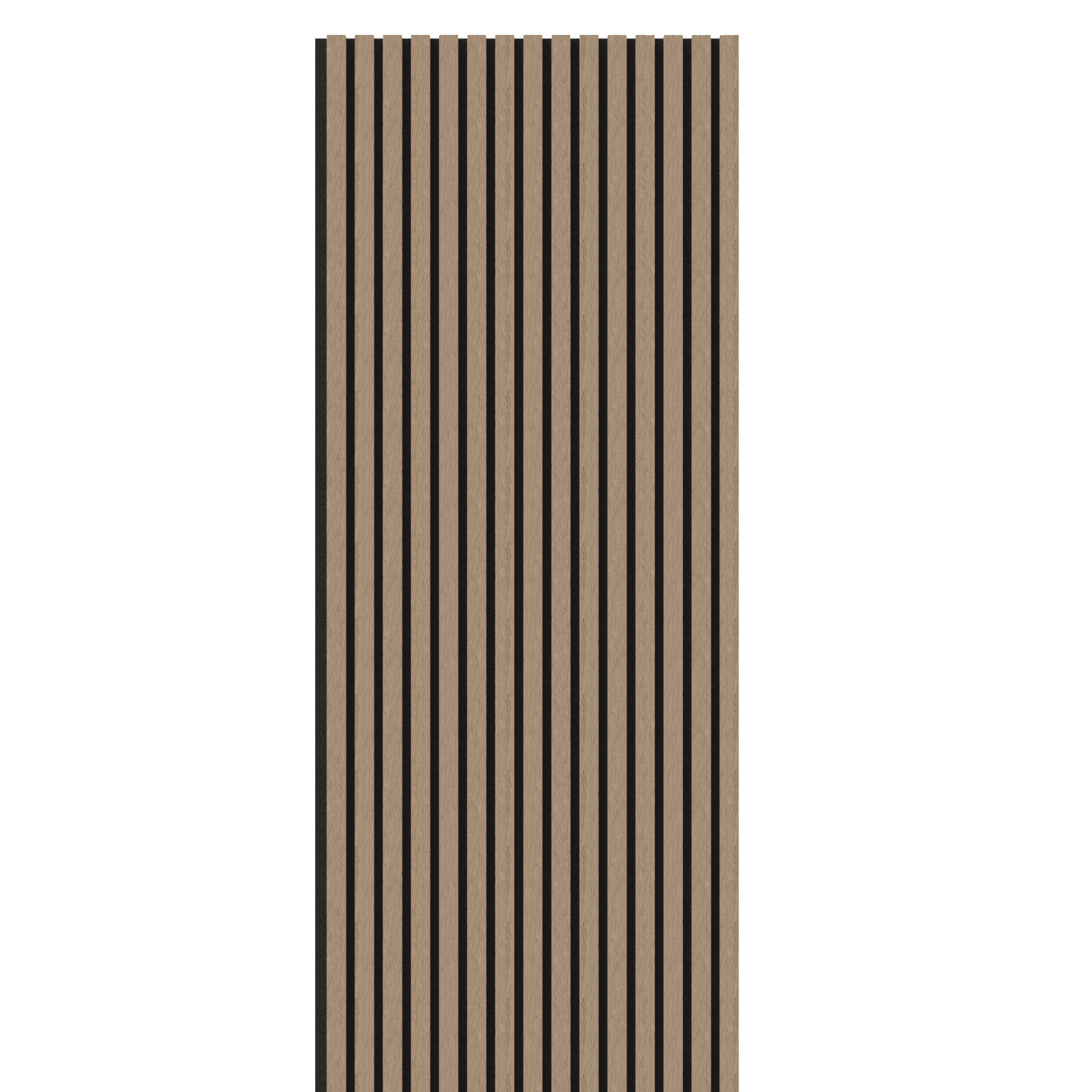 Walnut Acoustic Wood Wall Panel Thin Slat Series 1 - 240/300x60cm - Tuda Grass