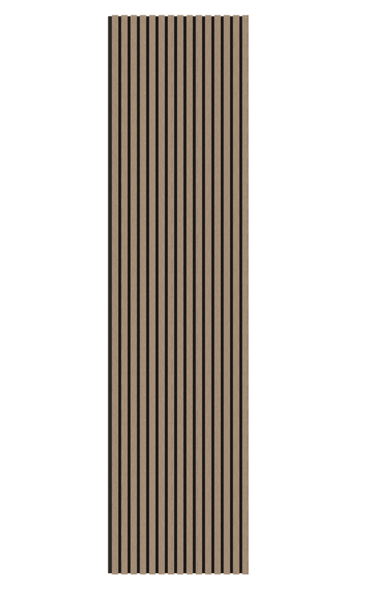 Walnut Acoustic Wood Wall Panel Series 1 Sample - Tuda Grass