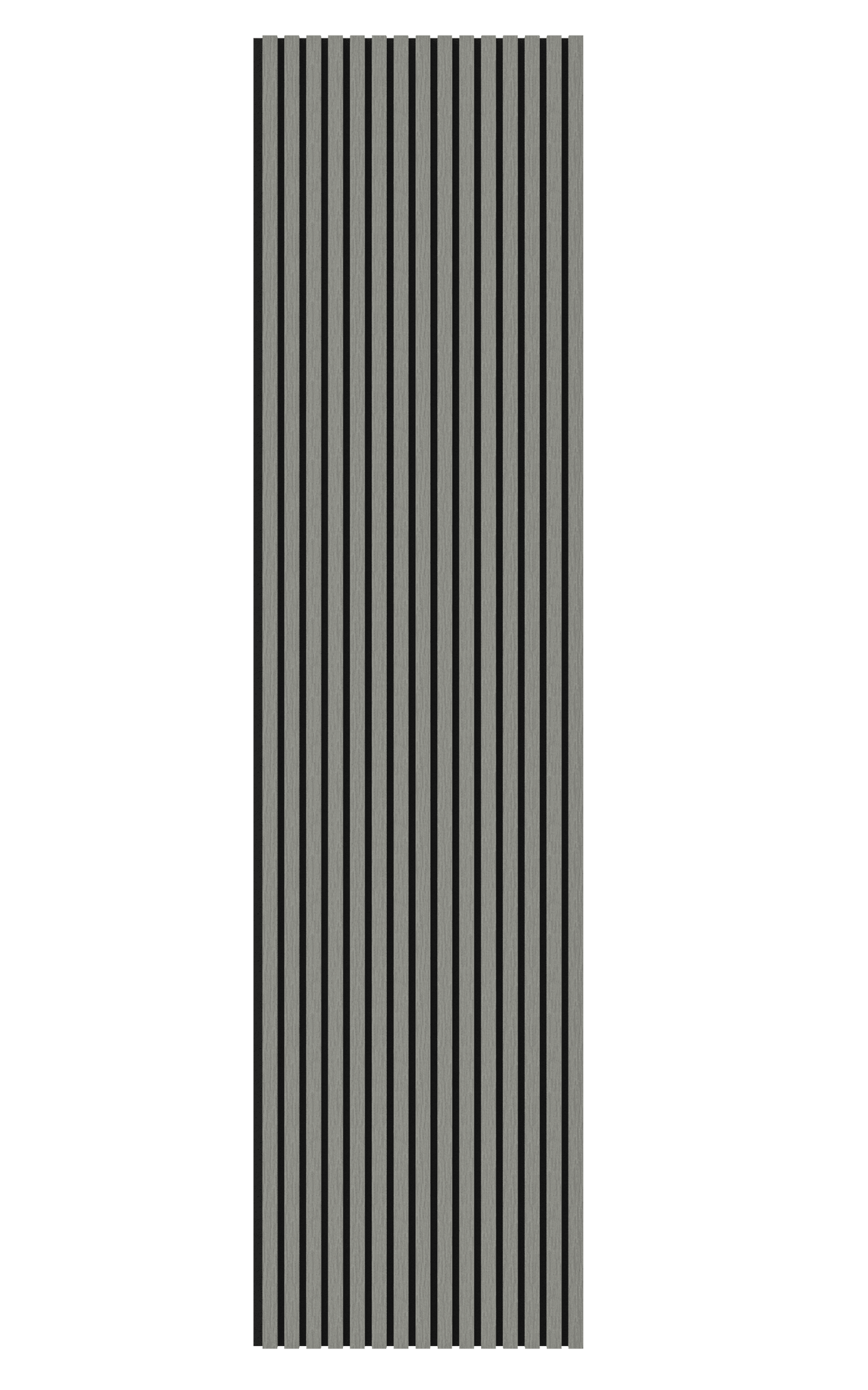 Grey Acoustic Wood Wall Panel Series 1 Sample - Tuda Grass