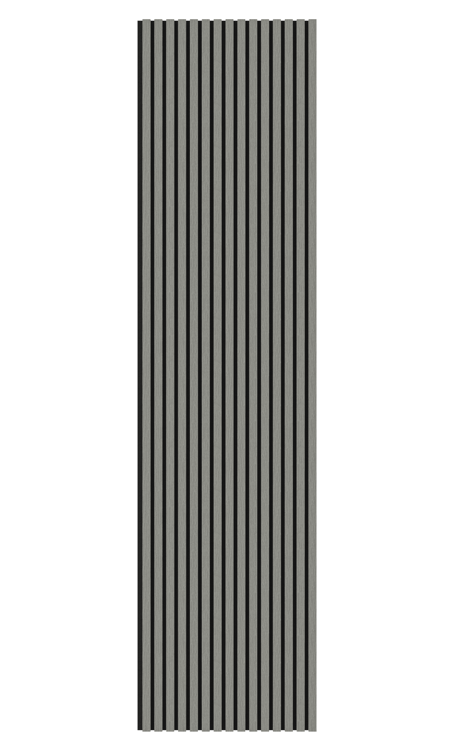Grey Acoustic Wood Wall Panel Series 1 Sample - Tuda Grass