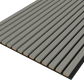 Grey Acoustic Wood Wall Panel Series 1 Sample - Tuda Grass