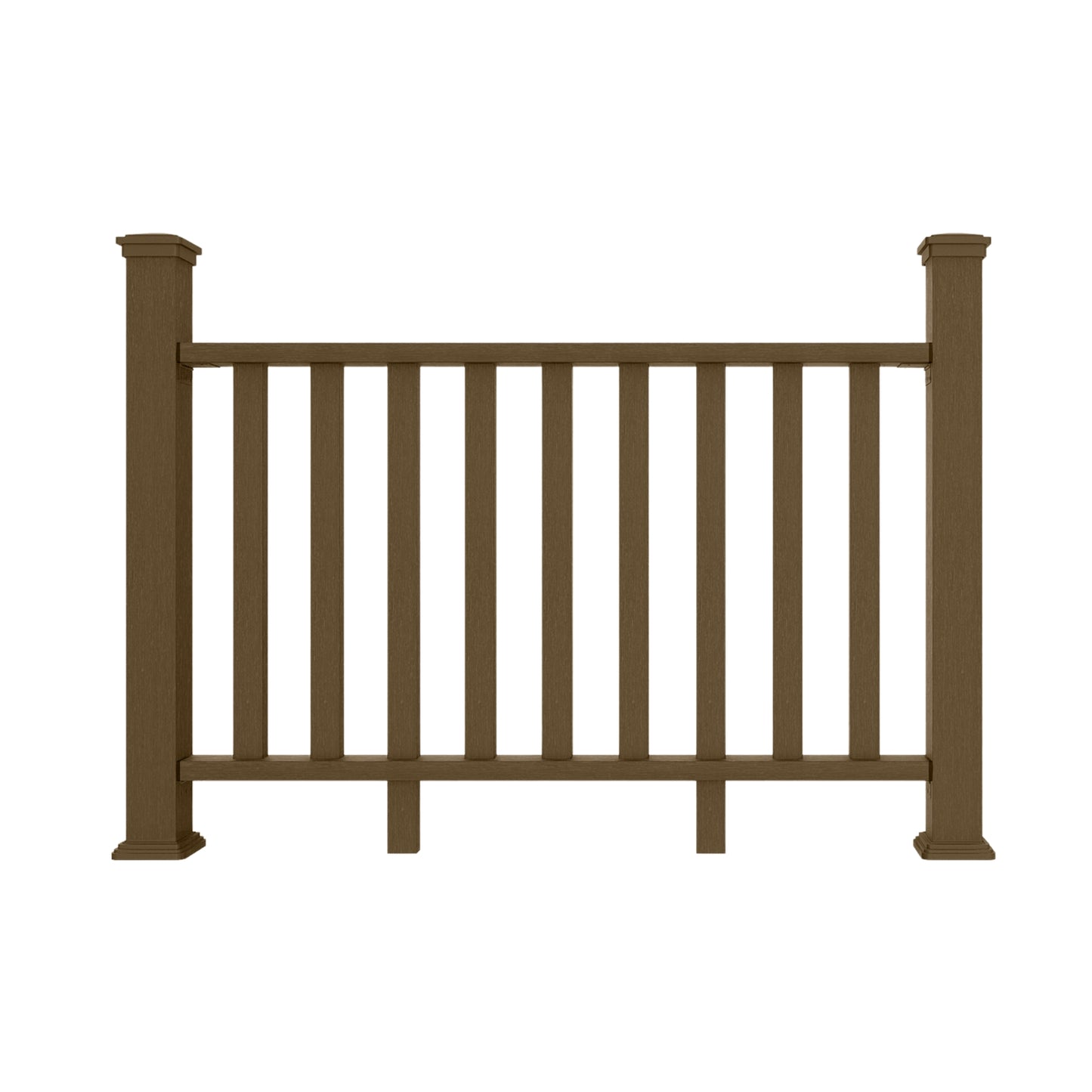 Premium Co-Extrusion Golden Teak Composite 1.5m Balustrade Kit
