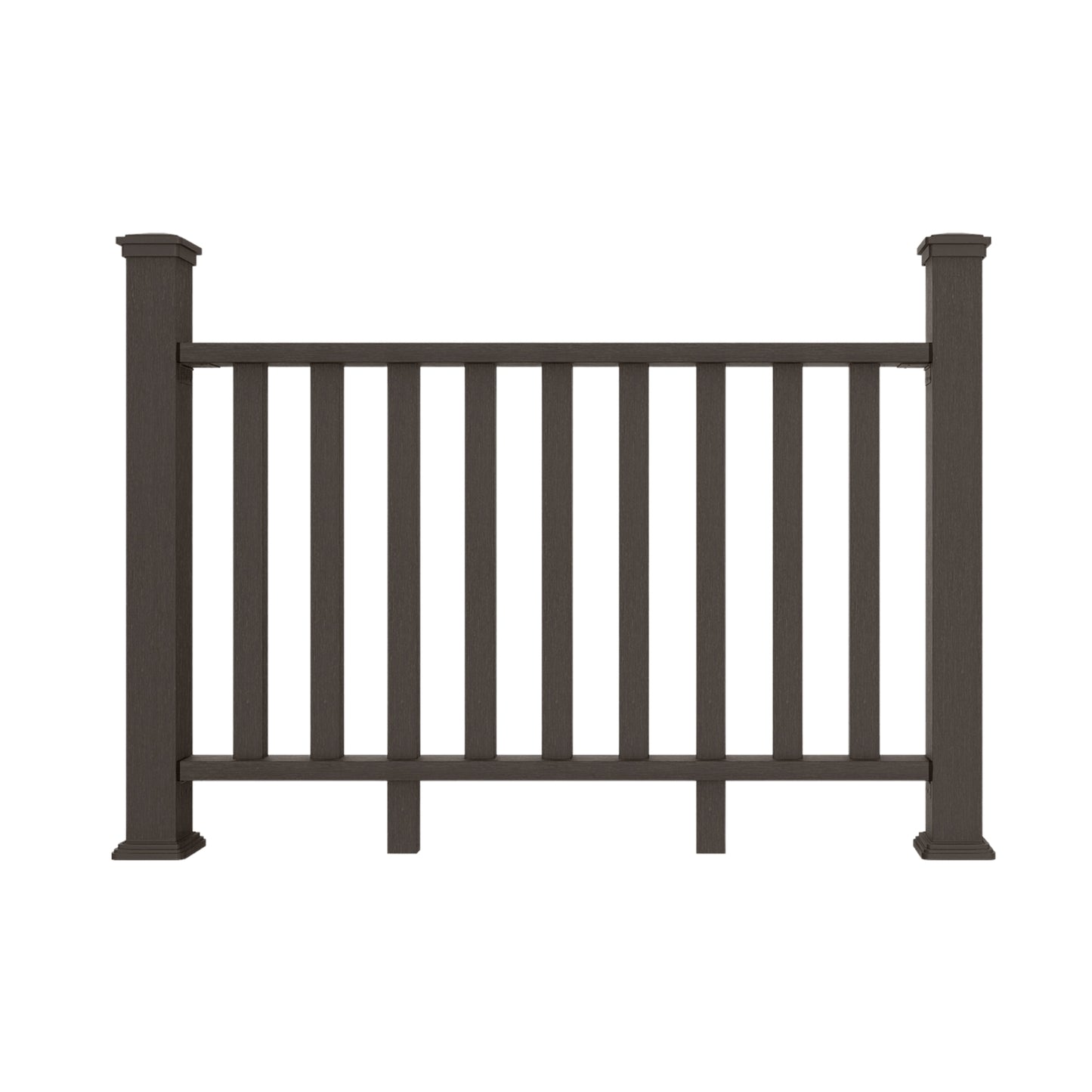 Premium Co-Extrusion Walnut Composite 1.5m Balustrade Kit