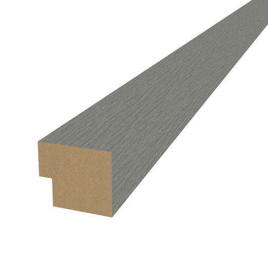 Grey Acoustic Wood Wall Panel End Bar Piece Trim Series 1 - 240cm