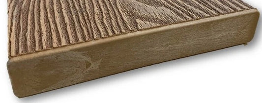 Teak Composite Decking End Caps – Fits 3.6m & 4.8m Board