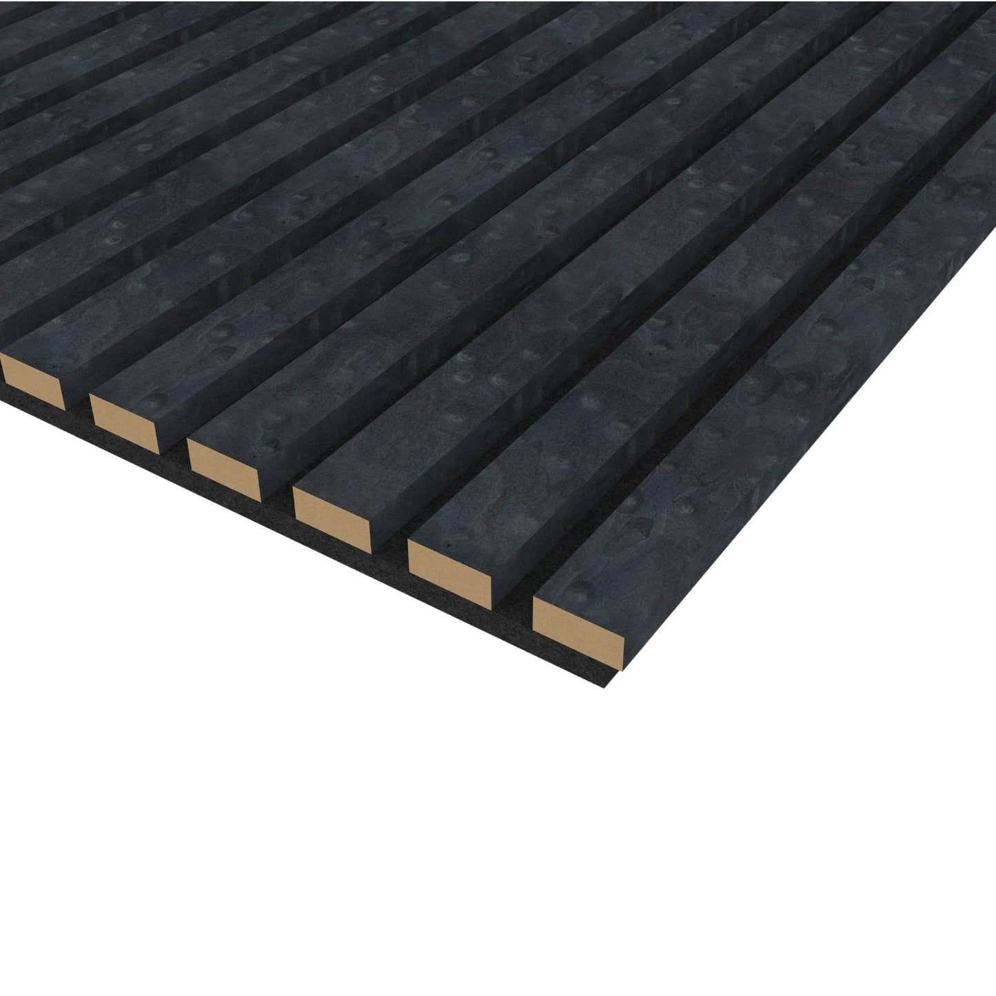 Blue Acoustic Wood Wall Panel Series 1 Sample - Tuda Grass