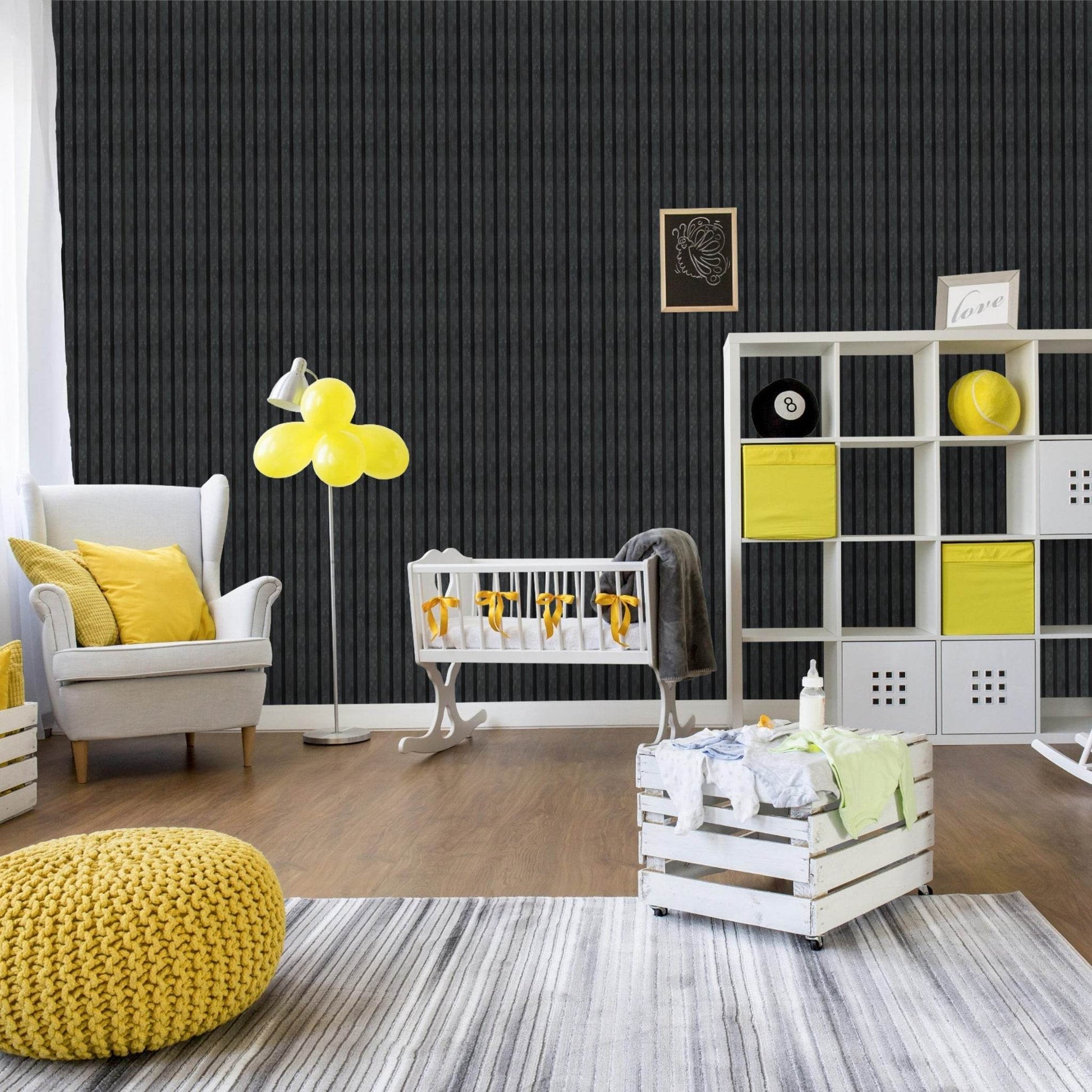 Blue Acoustic Wood Wall Panel Series 1 Sample - Tuda Grass