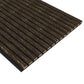 Grey with Gold Line Acoustic Wood Wall Panel Series 1 Sample - Tuda Grass