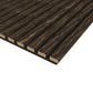 Grey with Gold Line Acoustic Wood Wall Panel Series 1 Sample - Tuda Grass