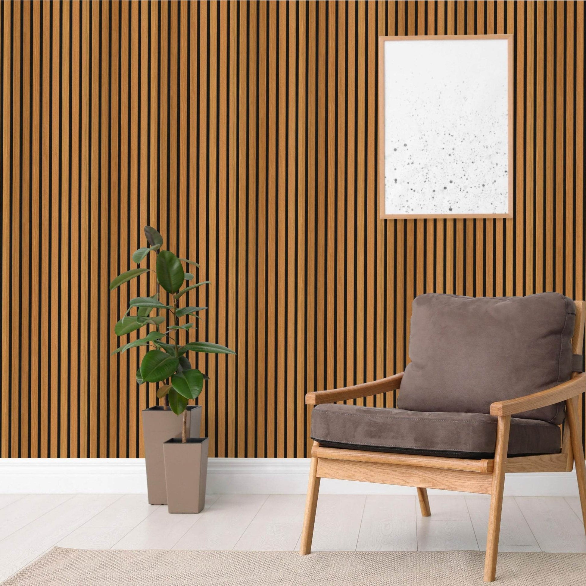 Maple Vintage Acoustic Wood Wall Panel Series 1 Sample - Tuda Grass