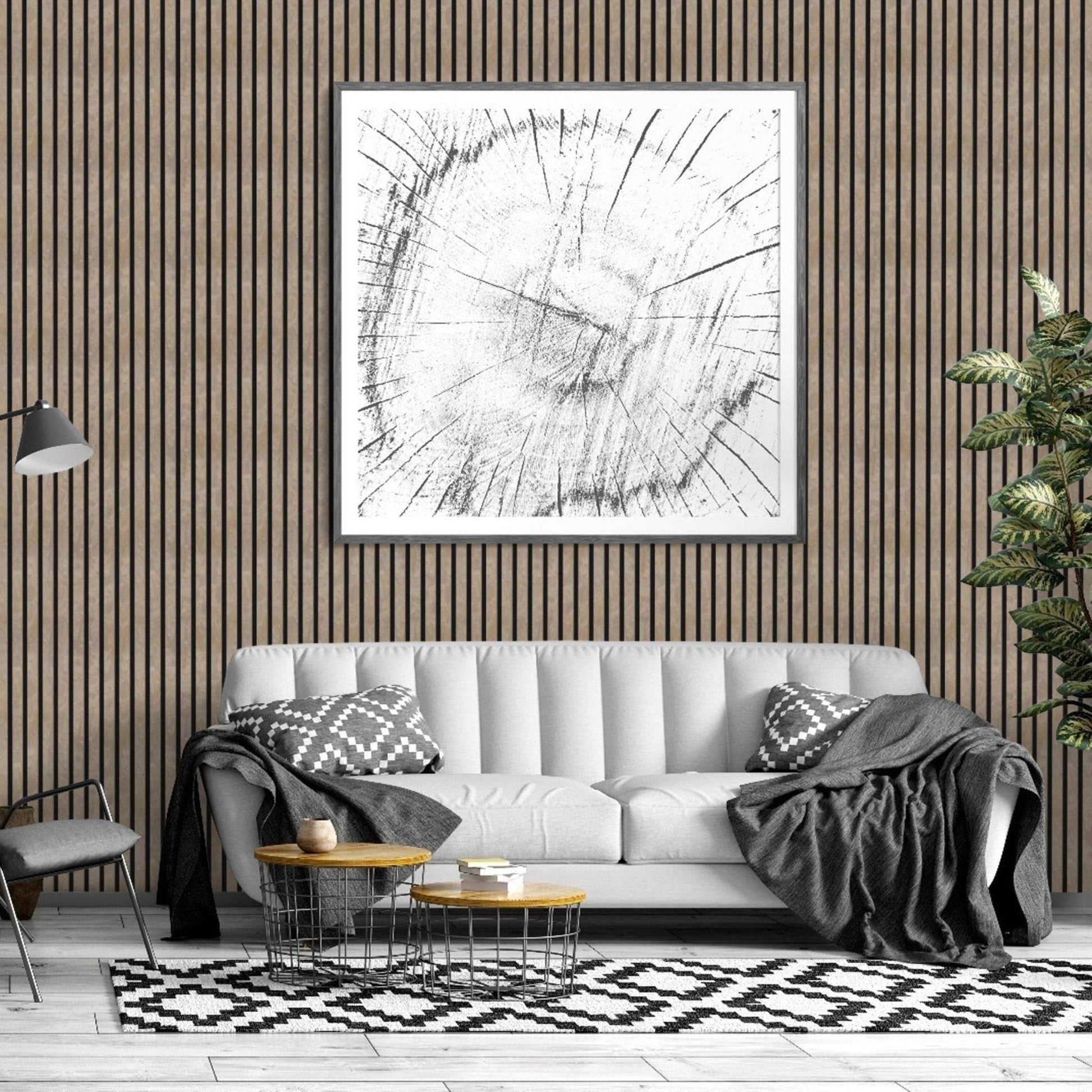 Stone Acoustic Wood Wall Panel Series 1 Sample - Tuda Grass