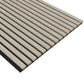 White Acoustic Wood Wall Panel Series 1 Sample - Tuda Grass