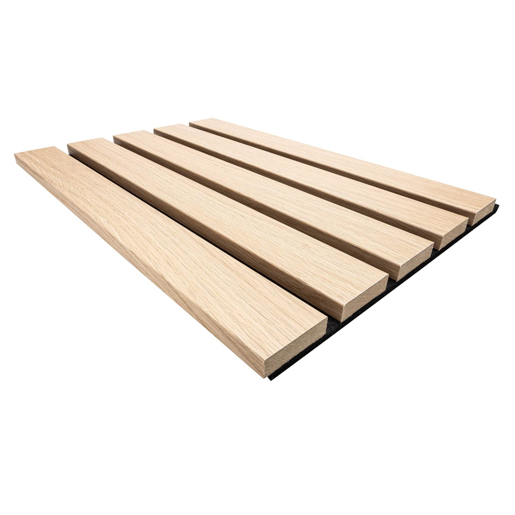 Light Oak Premium Acoustic Wood Wall Panel 260x30cm (2 Pack) - Tuda Grass