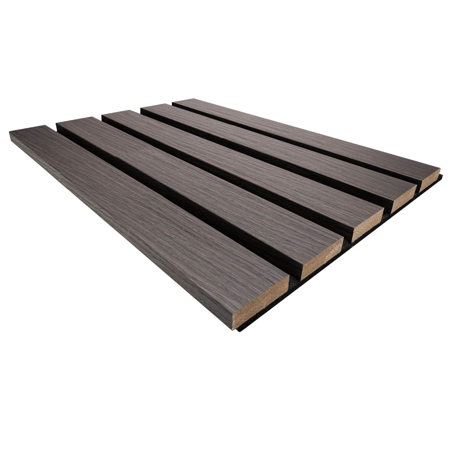 Rovere Black Premium Acoustic Wood Wall Panel 260x30cm (2 Pack) - Tuda Grass