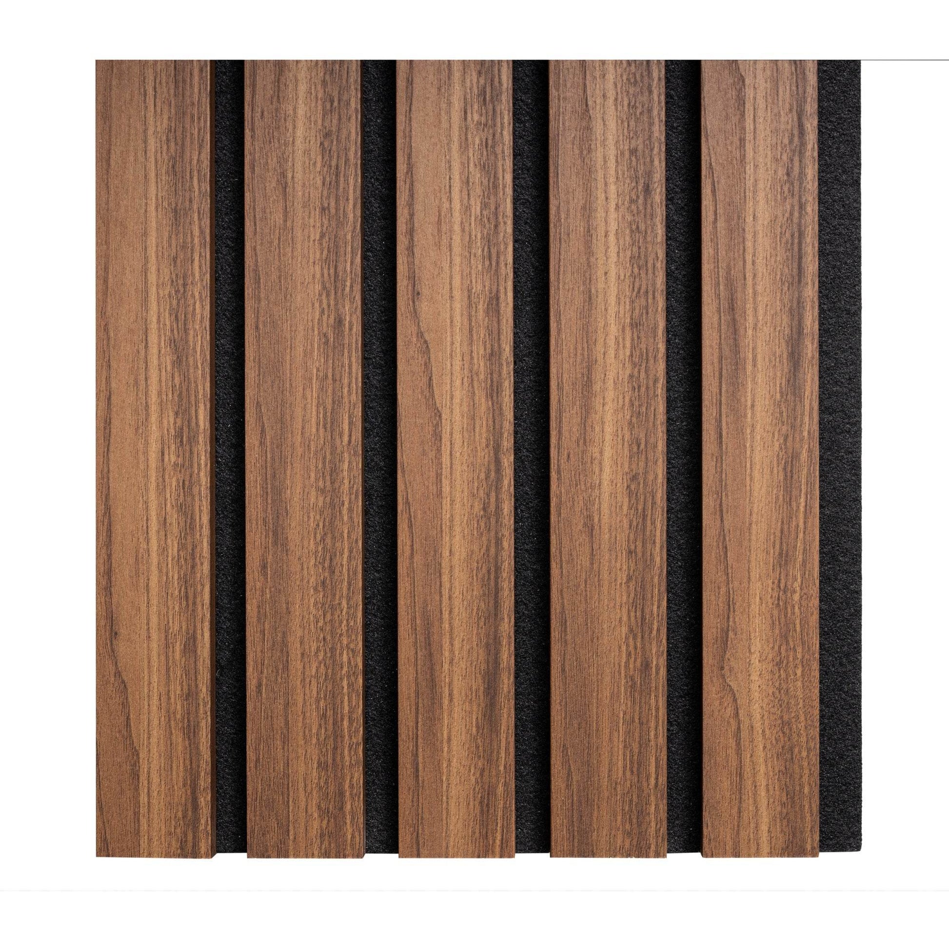 Walnut Premium Acoustic Wood Wall Panel Sample - Tuda Grass
